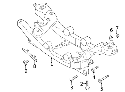 Suspension Mounting for 2016 Ford Escape #1