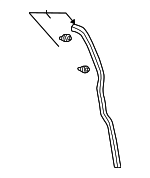 678740C010 - Body: Rear Weather-strip for Toyota: Tundra Image