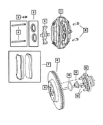 68248388AA - Brakes: Disc Brake Caliper Assembly, Right for Dodge: Challenger, Charger Image