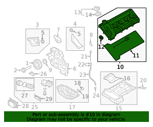 22410-3F400 - Valve Cover 2012-2016 Hyundai | Arapahoe Hyundai OEM Parts