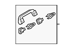 83240SNAA01ZB - Body: Grip Handle for Honda: Accord, Civic, CR-V Image