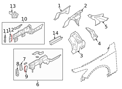 Structural Components & Rails for 2019 INFINITI Q50 #0