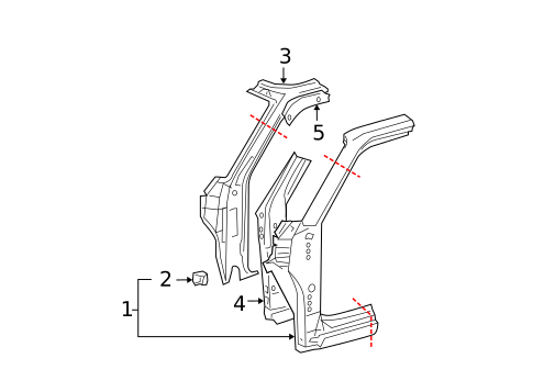 Hinge Pillar for 2005 Scion xB #0
