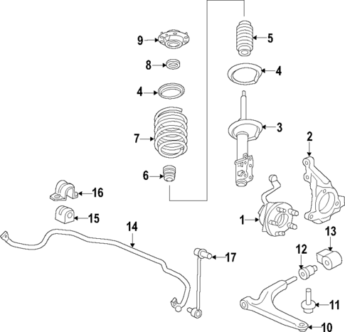 Front Suspension for 2016 Chevrolet Cruze #0