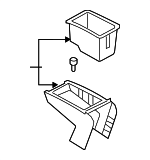3C08633151QB - : Center Console for Volkswagen: CC, Passat Image