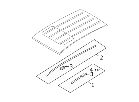 Exterior Trim - Roof for 2009 Hyundai Tucson #0
