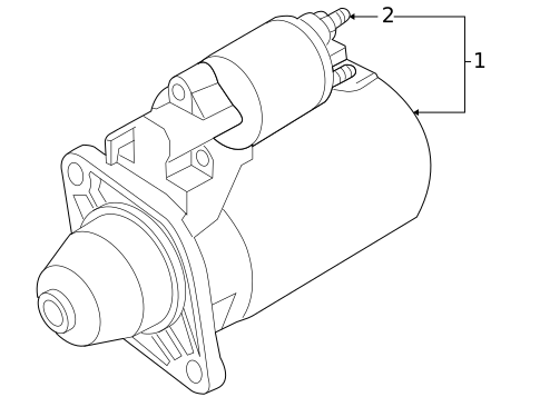 Starter for 2007 Audi Q7 #0