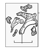 BJ0J70100 - Body: Inner Panel Assembly for Mazda: Protege Image