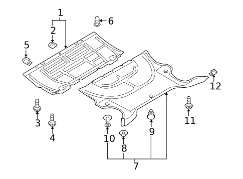 Splash Shields for 2004 Volkswagen Phaeton #0