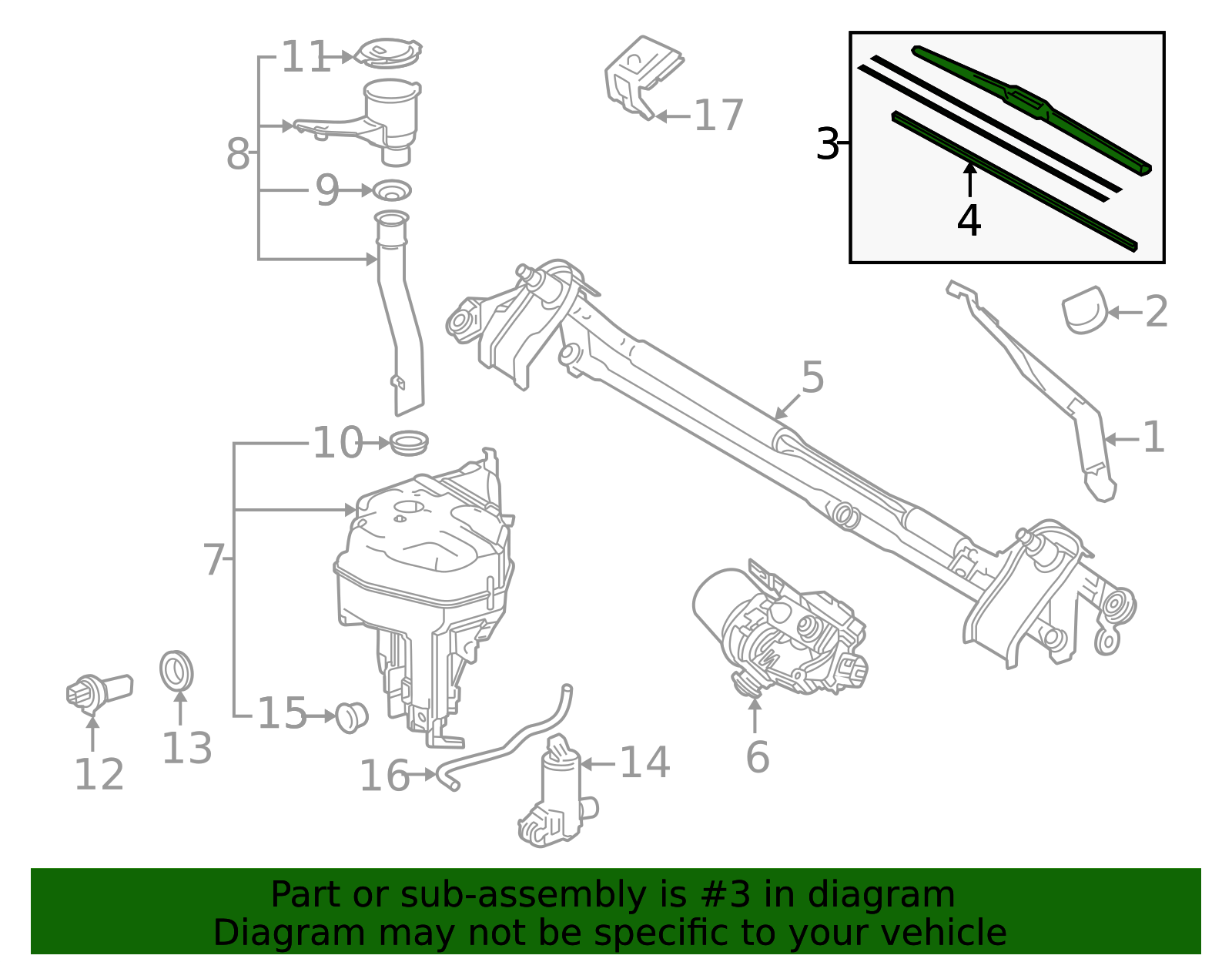 85212-60280 - Wiper Blade 2024-2026 Toyota Land Cruiser | Longo