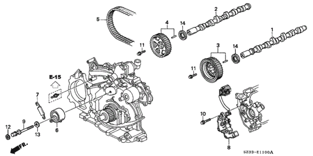 Camshaft - Timing Belt for 1999 Acura RL #0