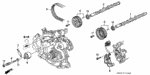 14100P5A000 - Engine: CAMSHAFT, L. for Acura Image