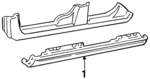 9133785 - Body: Rocker Molding for Volvo: 850 Image
