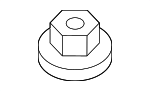 9YB160602 - Body: Floor Pan Heat Shield Nut for Mazda Image