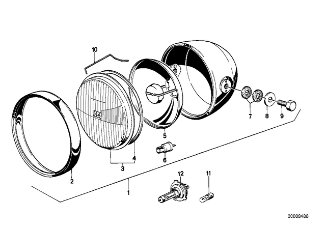 63121356105 - : Bulb Yellow for BMW-Motorrad Image