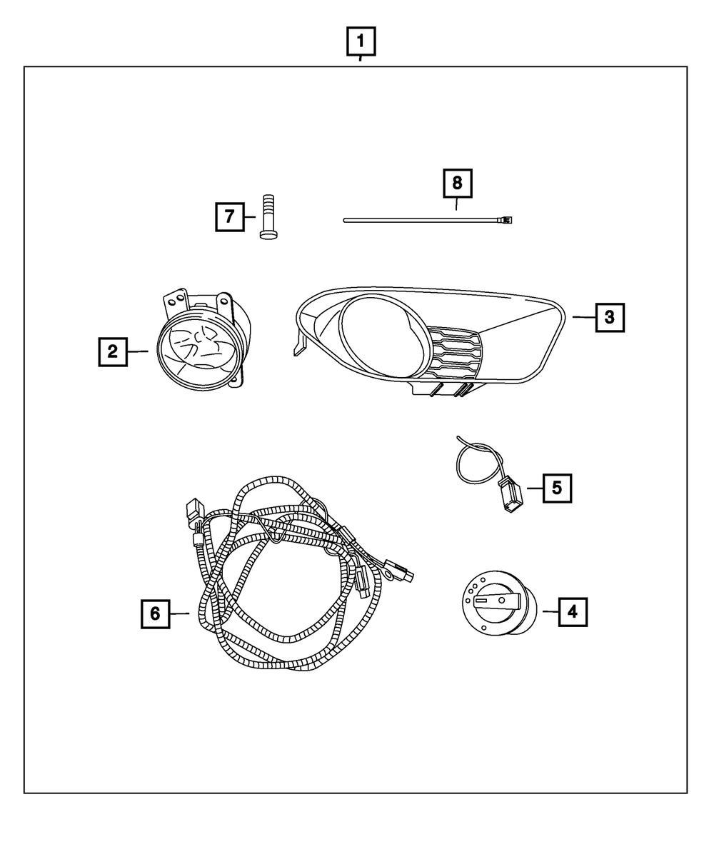 Headlamp Switch - Mopar (68072001AD)