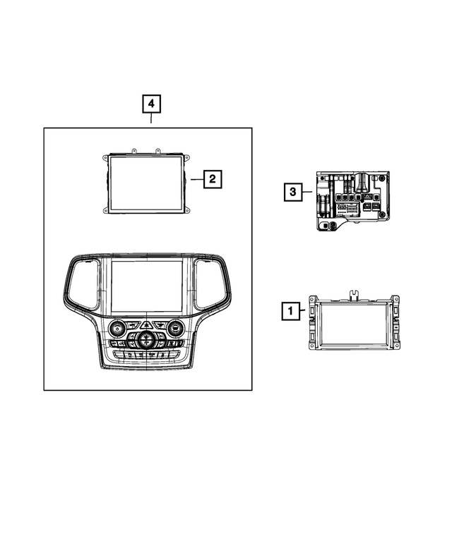 « 68403077AE –  : Multi Media Radio pour Mopar Image »