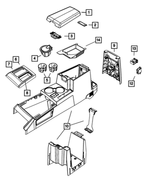 1GN17XDVAB - : Floor Console End Cap for Mopar Image