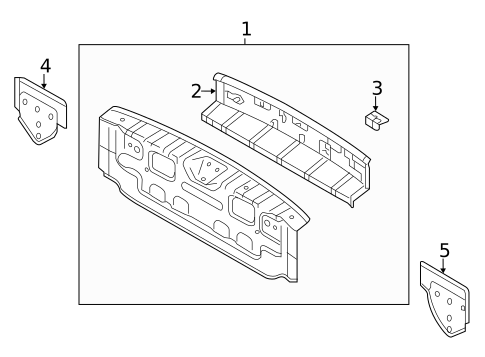 Rear Body for 2023 Mitsubishi Outlander Sport #0