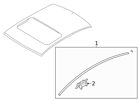 Exterior Trim - Roof for 2012 Hyundai Sonata #0