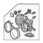 XR858645 - : Headlamp Assembly for Jaguar: S-Type Image