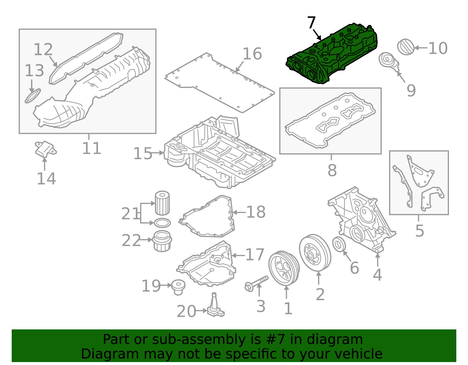 Genuine BMW 11-12-8-601-704 | Valve Cover | FREE Shipping on Most ...