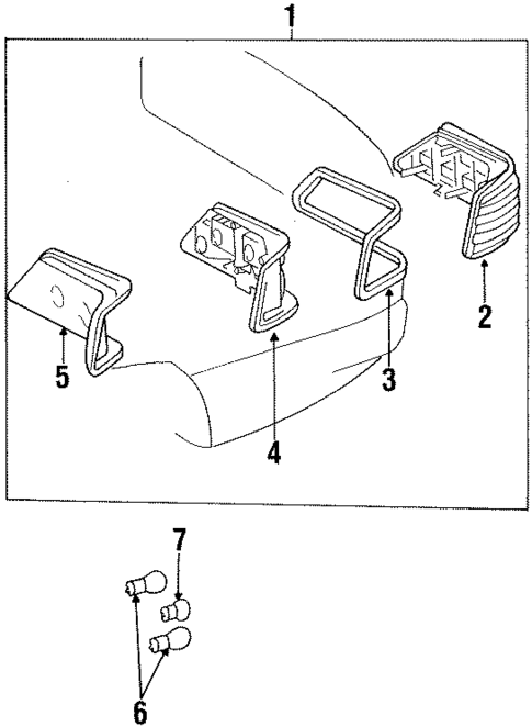 Combination Lamps for 1994 Mercedes-Benz E500 #0