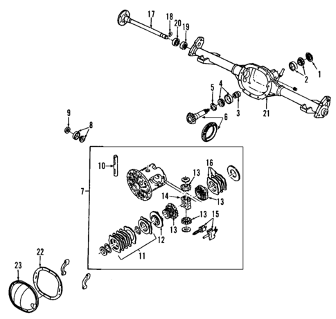 Rear Axle for 2006 Isuzu Ascender #0