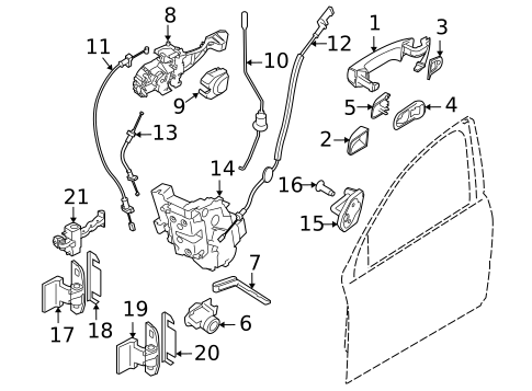 Front Door for 2008 Volvo XC70 #1