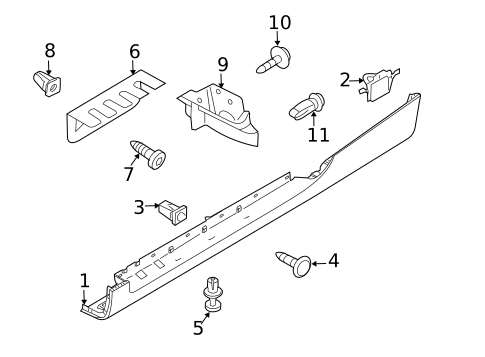 Exterior Trim - Pillars for 2014 Audi TT Quattro #1