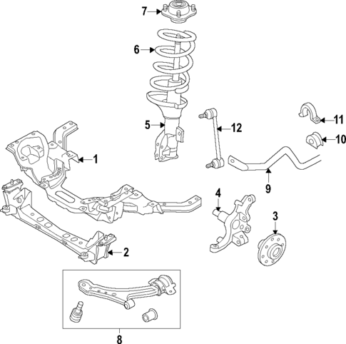 Suspension Components for 2014 Ford Mustang #1