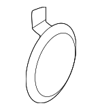 992807442BG2X - Body: Tow Eye Cap for Porsche Image