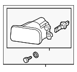 8685824 - Electrical: Fog Lamp Assembly for Volvo: S40, V50 Image