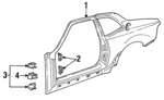 94450306110 - Body: Outer Assembly for Porsche: 968 Image