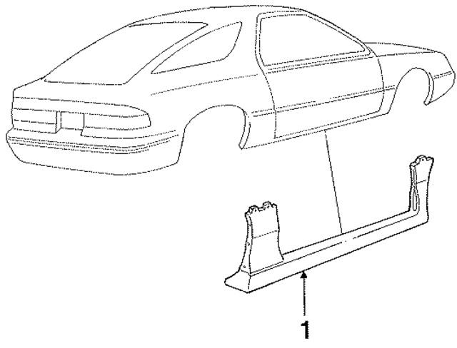4366866 - Body: Rocker Panel for Mopar Image