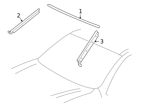 Reveal Moldings for 2004 Toyota Sequoia #0