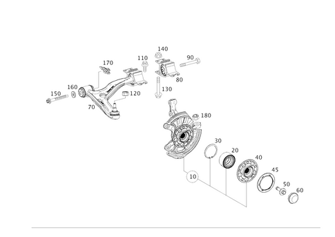 Steering Knuckle and Control Arm for 2015 Mercedes-Benz B Electric Drive #0
