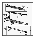 QAB000314 - Steering: Gear Assembly for Land Rover: Freelander Image
