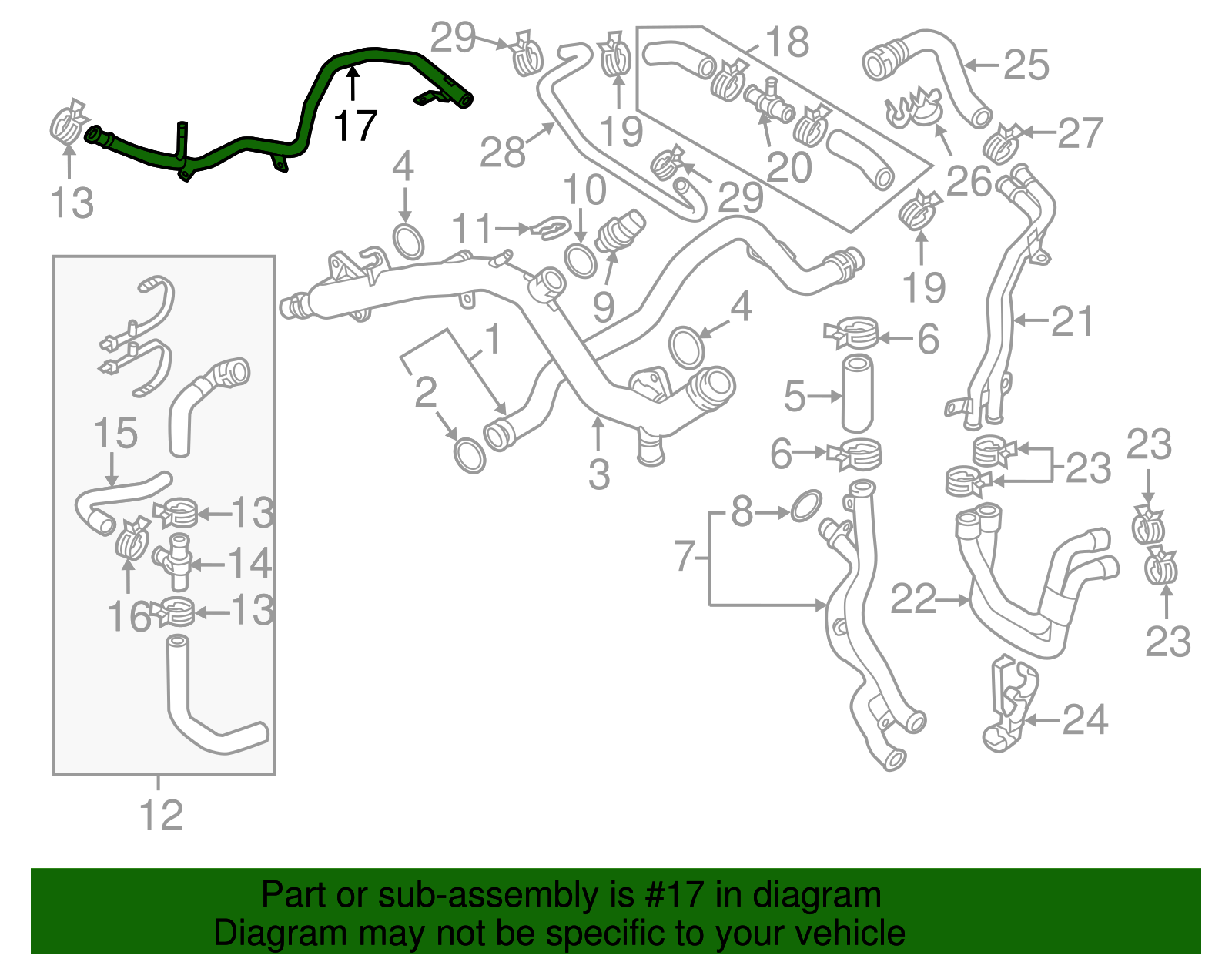 7L8-121-065-AC - Connector Tube 2011-2015 Audi Q7 | Audi OEM Parts