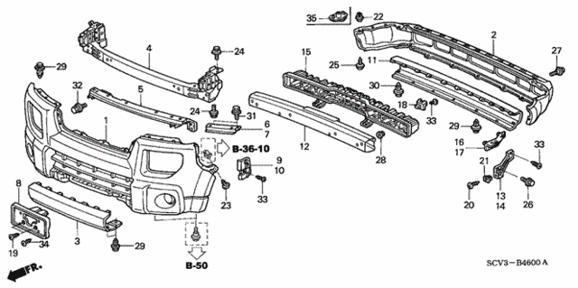 Bumpers for 2004 Honda Element #0