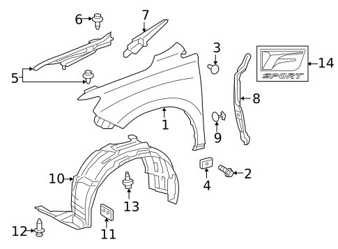 Fender & Components for 2012 Lexus RX450h #0