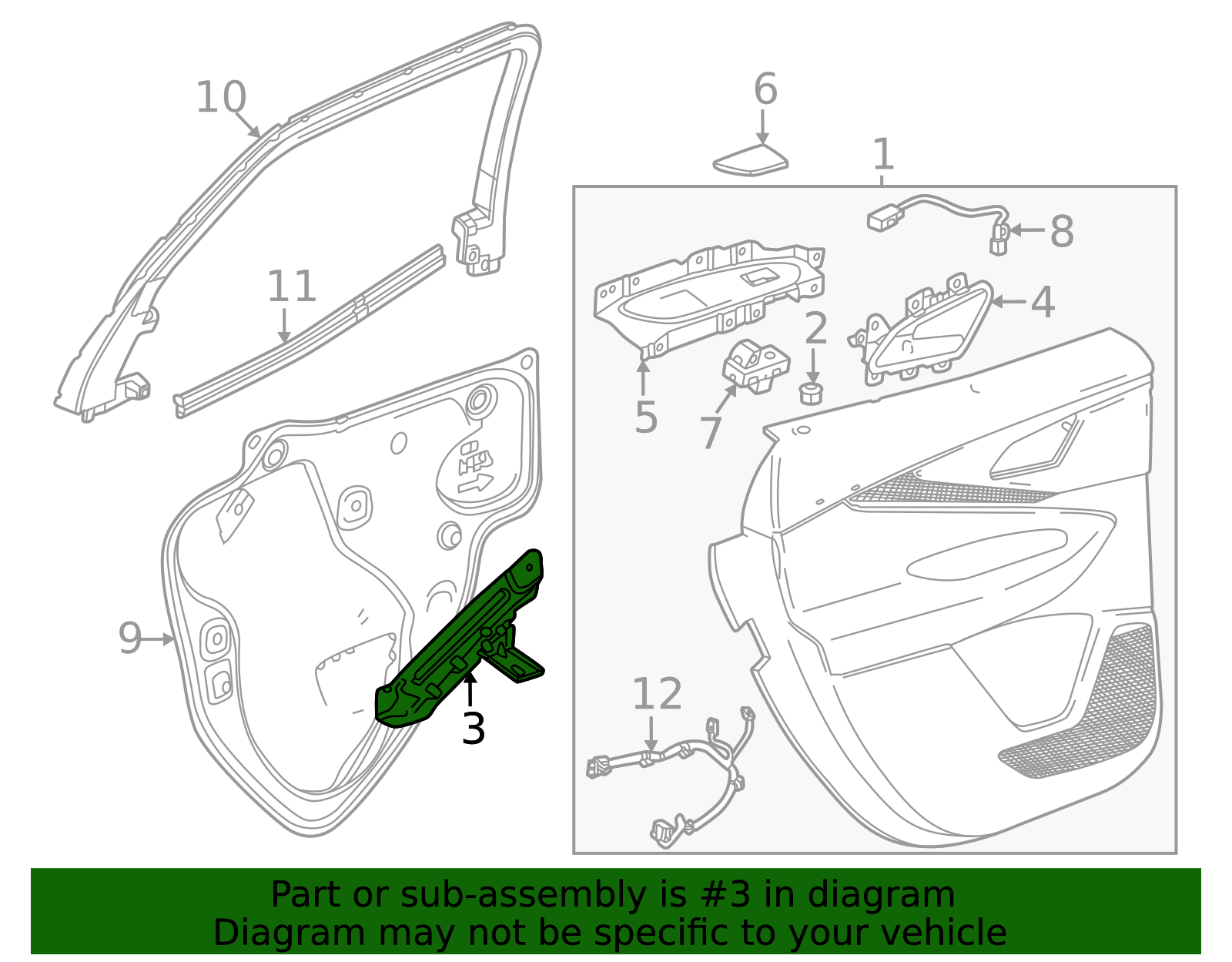 2024-2026 Chevrolet Equinox EV Door Interior Trim Panel Bracket ...