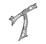 PAD809443AGRV - Body: Center Pillar for Porsche: Taycan Image