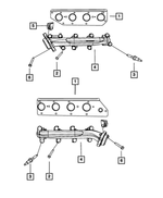 53013793AE - 4.7L Gas; Engine: Exhaust Manifold, Left for Mopar Image