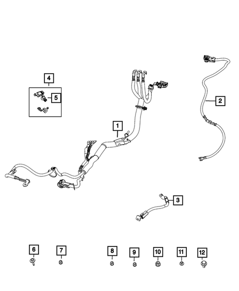 Battery, Battery Tray and Cables for 2021 Jeep Cherokee #1
