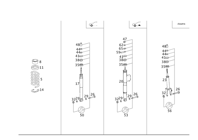 2103234000 - : Shock Absorber for Mercedes-Benz Image