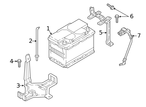 Battery & Related Components for 2018 Hyundai Sonata #0