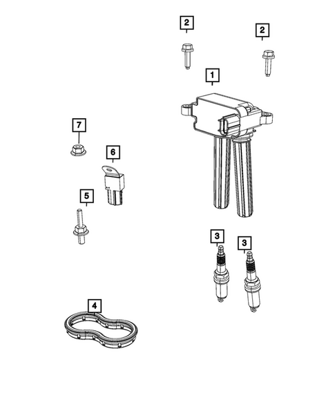 Ignition, Spark Plugs, Cables, Coils, and Glow Plugs for 2027 Dodge Durango #0