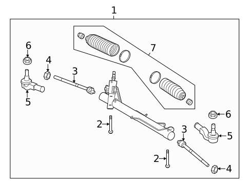 Steering Gear & Linkage for 2009 Land Rover LR2 #0