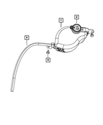 55111232AC - Cooling: Coolant Bottle Return Hose for Mopar Image image